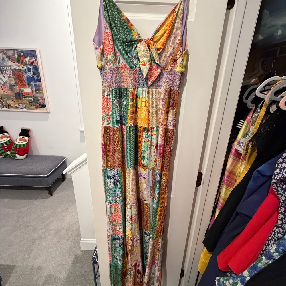 Alice + Olivia Karolina Patchwork Maxi Dress - Picture 4 of 5